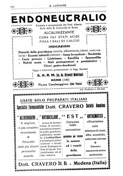 Il lattante periodico mensile di fisiopatologia, igiene e difesa sociale del bambino nel primo biennio di vita