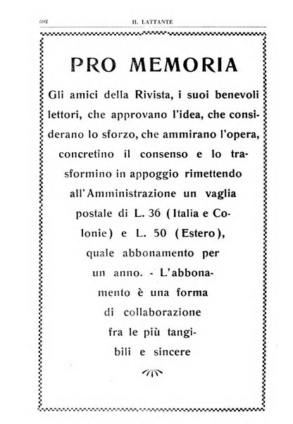 Il lattante periodico mensile di fisiopatologia, igiene e difesa sociale del bambino nel primo biennio di vita