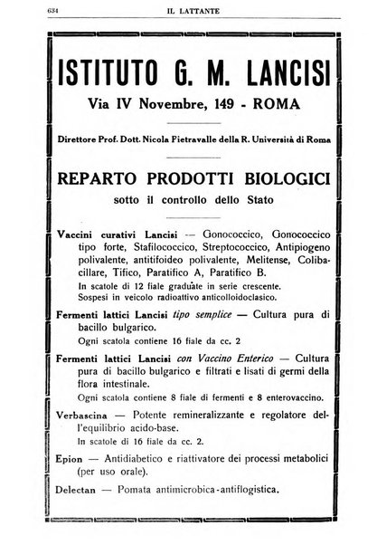 Il lattante periodico mensile di fisiopatologia, igiene e difesa sociale del bambino nel primo biennio di vita