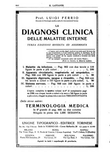 Il lattante periodico mensile di fisiopatologia, igiene e difesa sociale del bambino nel primo biennio di vita