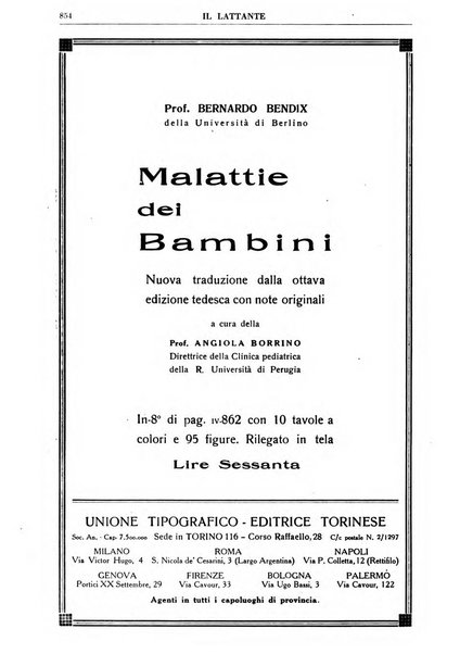 Il lattante periodico mensile di fisiopatologia, igiene e difesa sociale del bambino nel primo biennio di vita