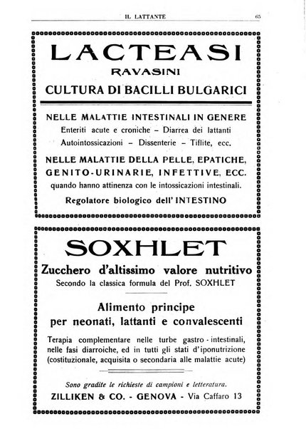 Il lattante periodico mensile di fisiopatologia, igiene e difesa sociale del bambino nel primo biennio di vita