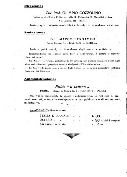 Il lattante periodico mensile di fisiopatologia, igiene e difesa sociale del bambino nel primo biennio di vita