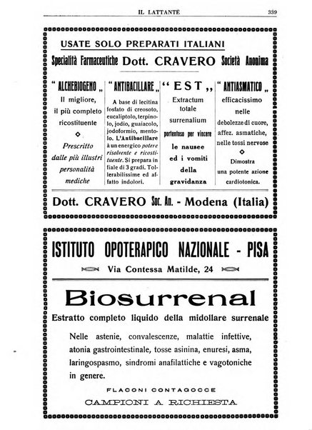 Il lattante periodico mensile di fisiopatologia, igiene e difesa sociale del bambino nel primo biennio di vita