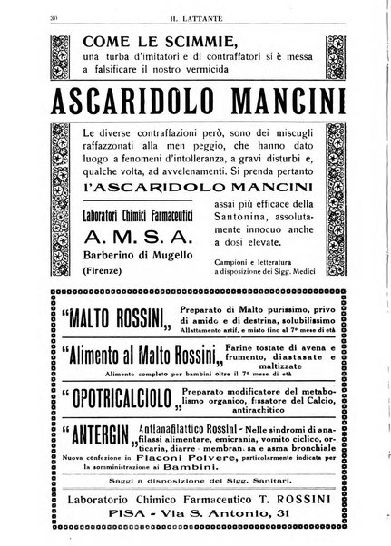 Il lattante periodico mensile di fisiopatologia, igiene e difesa sociale del bambino nel primo biennio di vita