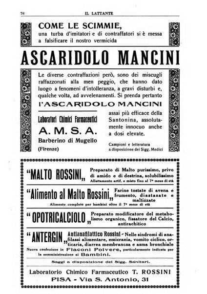 Il lattante periodico mensile di fisiopatologia, igiene e difesa sociale del bambino nel primo biennio di vita