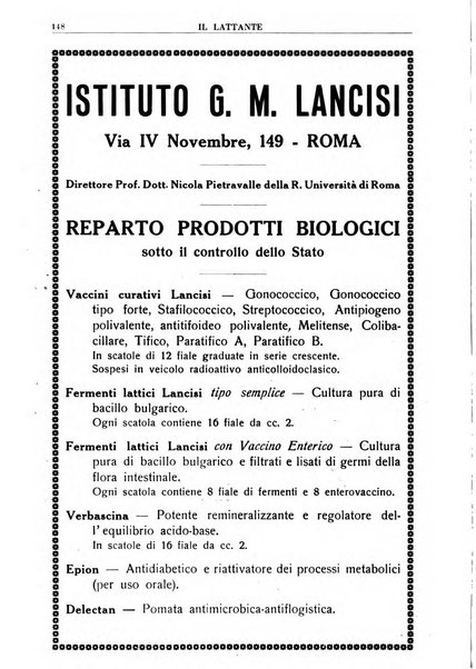 Il lattante periodico mensile di fisiopatologia, igiene e difesa sociale del bambino nel primo biennio di vita