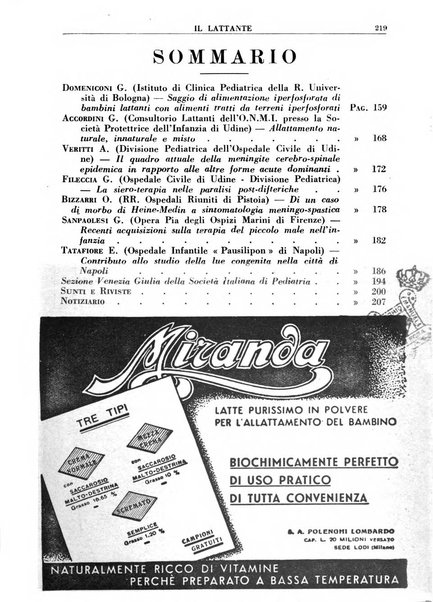 Il lattante periodico mensile di fisiopatologia, igiene e difesa sociale del bambino nel primo biennio di vita