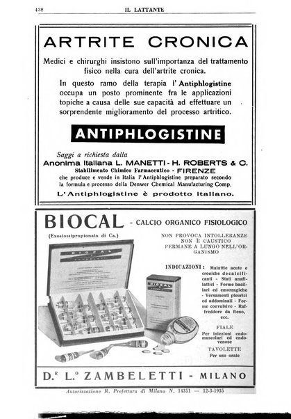 Il lattante periodico mensile di fisiopatologia, igiene e difesa sociale del bambino nel primo biennio di vita