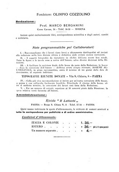 Il lattante periodico mensile di fisiopatologia, igiene e difesa sociale del bambino nel primo biennio di vita