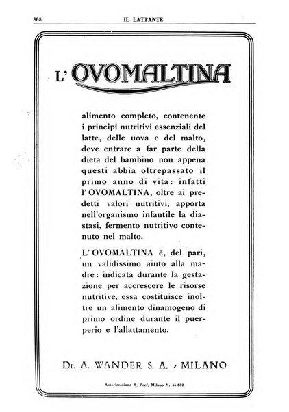 Il lattante periodico mensile di fisiopatologia, igiene e difesa sociale del bambino nel primo biennio di vita