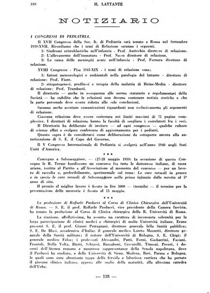 Il lattante periodico mensile di fisiopatologia, igiene e difesa sociale del bambino nel primo biennio di vita