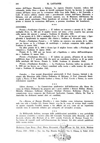 Il lattante periodico mensile di fisiopatologia, igiene e difesa sociale del bambino nel primo biennio di vita