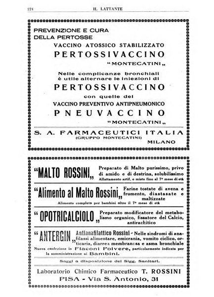 Il lattante periodico mensile di fisiopatologia, igiene e difesa sociale del bambino nel primo biennio di vita