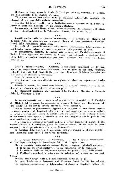 Il lattante periodico mensile di fisiopatologia, igiene e difesa sociale del bambino nel primo biennio di vita