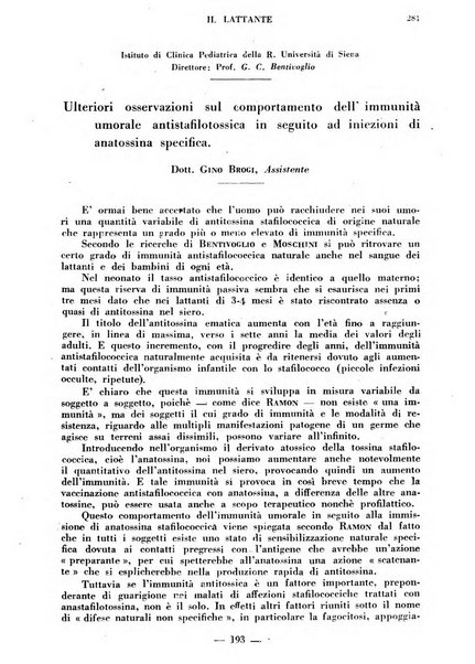 Il lattante periodico mensile di fisiopatologia, igiene e difesa sociale del bambino nel primo biennio di vita