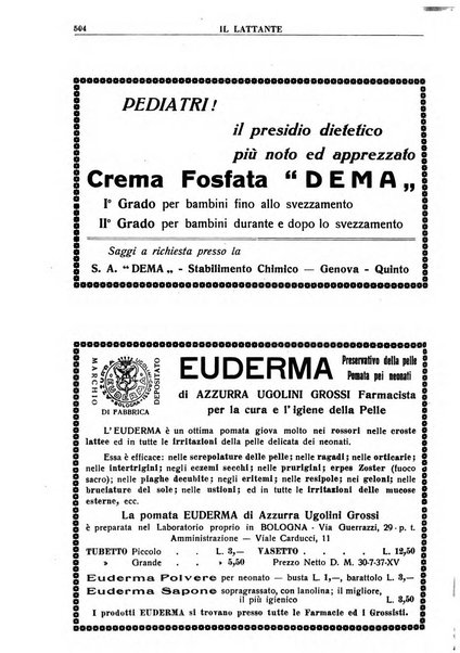 Il lattante periodico mensile di fisiopatologia, igiene e difesa sociale del bambino nel primo biennio di vita