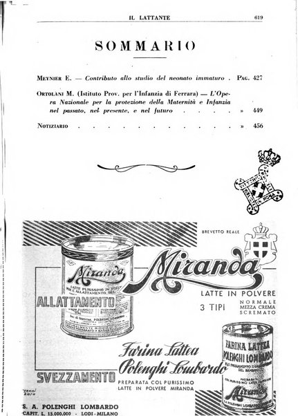 Il lattante periodico mensile di fisiopatologia, igiene e difesa sociale del bambino nel primo biennio di vita