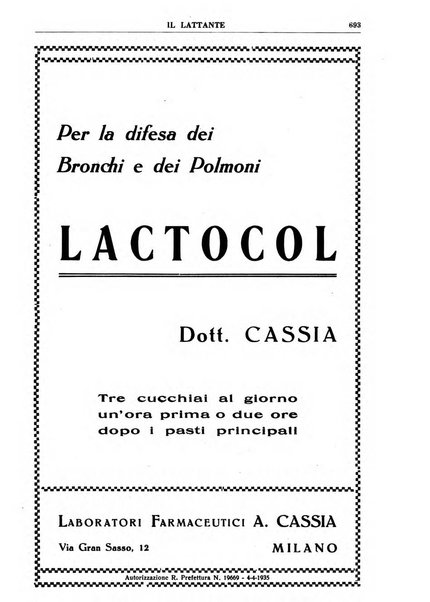 Il lattante periodico mensile di fisiopatologia, igiene e difesa sociale del bambino nel primo biennio di vita