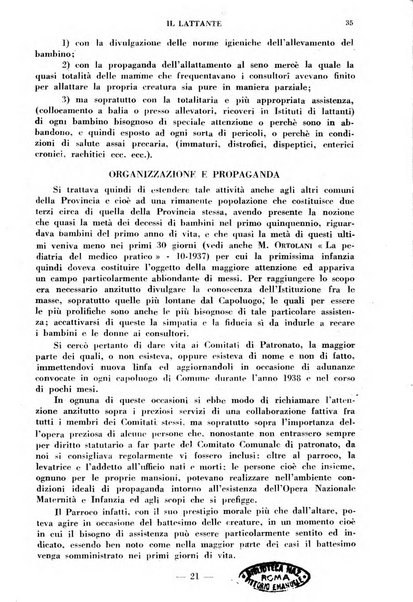 Il lattante periodico mensile di fisiopatologia, igiene e difesa sociale del bambino nel primo biennio di vita