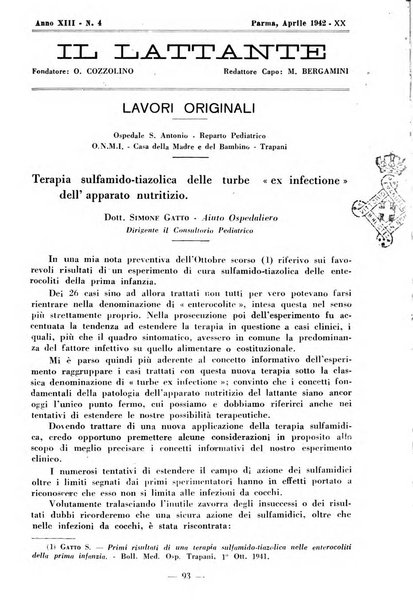 Il lattante periodico mensile di fisiopatologia, igiene e difesa sociale del bambino nel primo biennio di vita