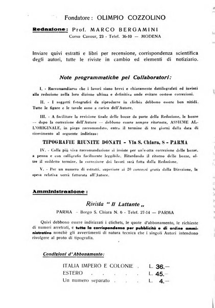 Il lattante periodico mensile di fisiopatologia, igiene e difesa sociale del bambino nel primo biennio di vita