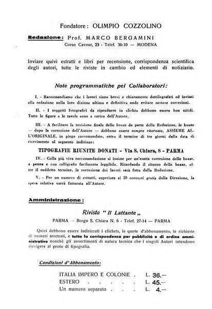 Il lattante periodico mensile di fisiopatologia, igiene e difesa sociale del bambino nel primo biennio di vita