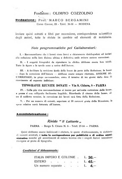 Il lattante periodico mensile di fisiopatologia, igiene e difesa sociale del bambino nel primo biennio di vita