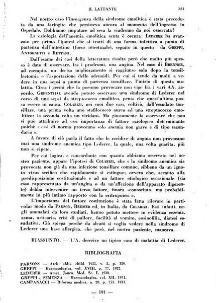 Il lattante periodico mensile di fisiopatologia, igiene e difesa sociale del bambino nel primo biennio di vita