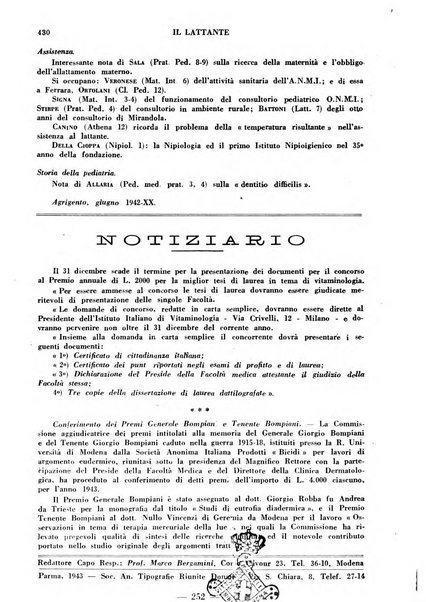 Il lattante periodico mensile di fisiopatologia, igiene e difesa sociale del bambino nel primo biennio di vita