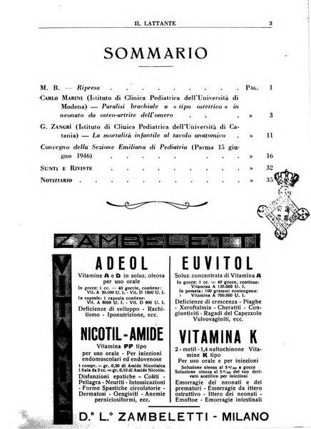 Il lattante periodico mensile di fisiopatologia, igiene e difesa sociale del bambino nel primo biennio di vita