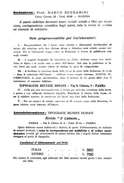 Il lattante periodico mensile di fisiopatologia, igiene e difesa sociale del bambino nel primo biennio di vita