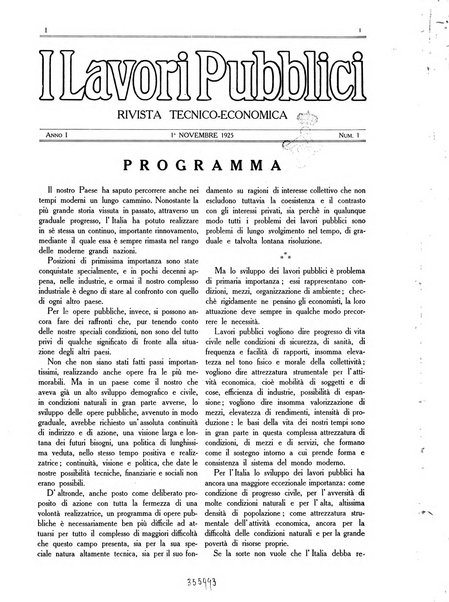 I lavori pubblici rivista tecnico-economica