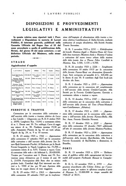 I lavori pubblici rivista tecnico-economica