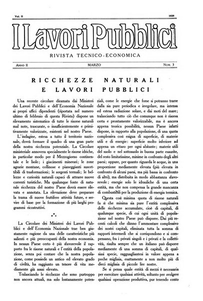 I lavori pubblici rivista tecnico-economica