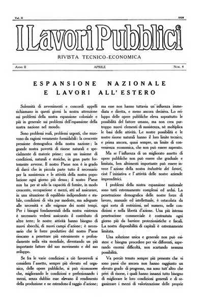 I lavori pubblici rivista tecnico-economica