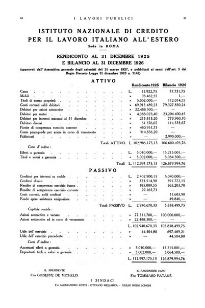 I lavori pubblici rivista tecnico-economica