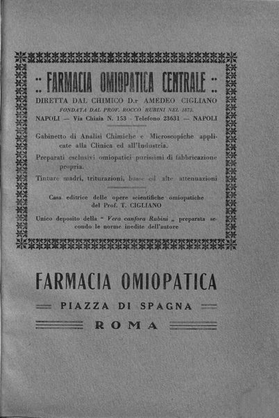 La legge dei simili periodico mensile di medicina omiopatica