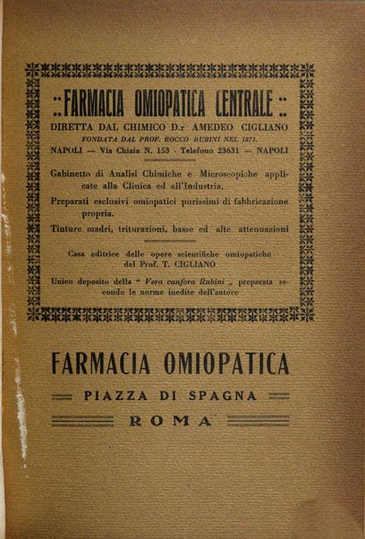 La legge dei simili periodico mensile di medicina omiopatica