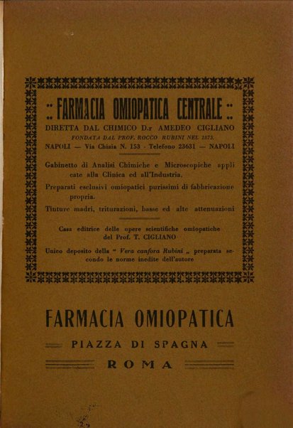 La legge dei simili periodico mensile di medicina omiopatica