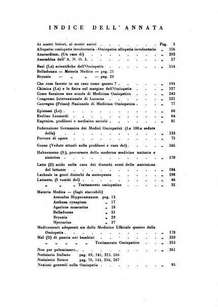 La legge dei simili periodico mensile di medicina omiopatica