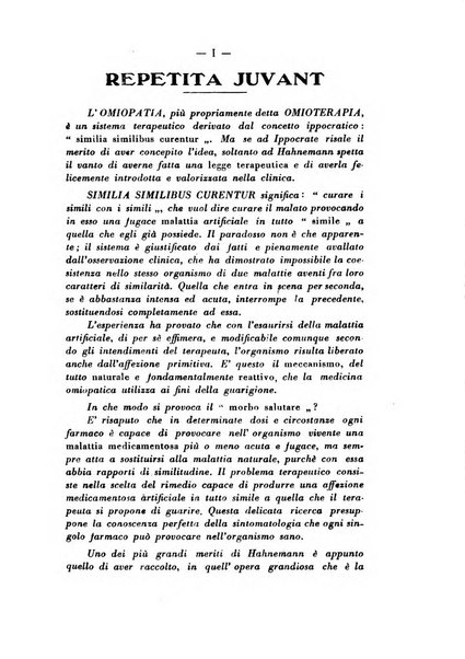 La legge dei simili periodico mensile di medicina omiopatica