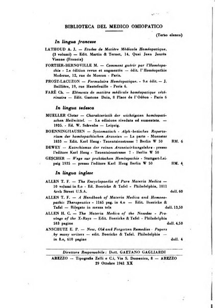 La legge dei simili periodico mensile di medicina omiopatica