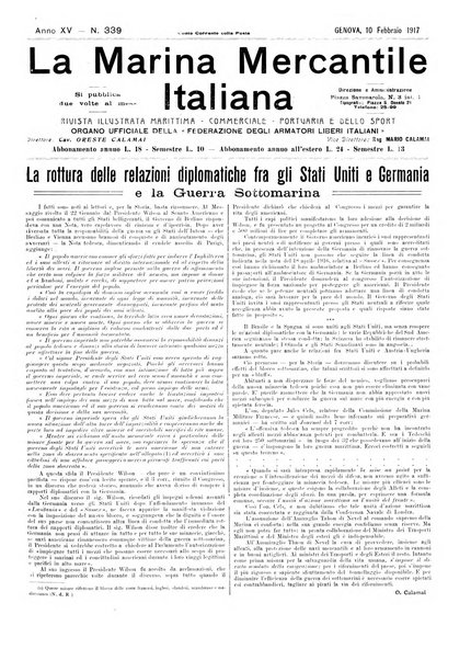 La marina mercantile italiana rivista illustrata della marina mercantile, militare e dello sport nautico