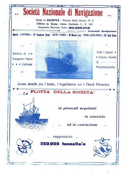 La marina mercantile italiana rivista illustrata della marina mercantile, militare e dello sport nautico