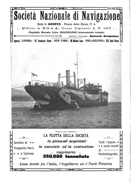 La marina mercantile italiana rivista illustrata della marina mercantile, militare e dello sport nautico