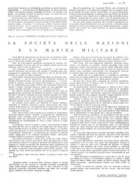 La marina mercantile italiana rivista illustrata della marina mercantile, militare e dello sport nautico