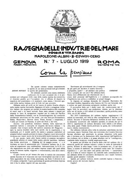 La marina mercantile italiana rivista illustrata della marina mercantile, militare e dello sport nautico