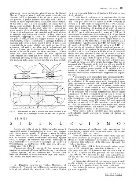 La marina mercantile italiana rivista illustrata della marina mercantile, militare e dello sport nautico