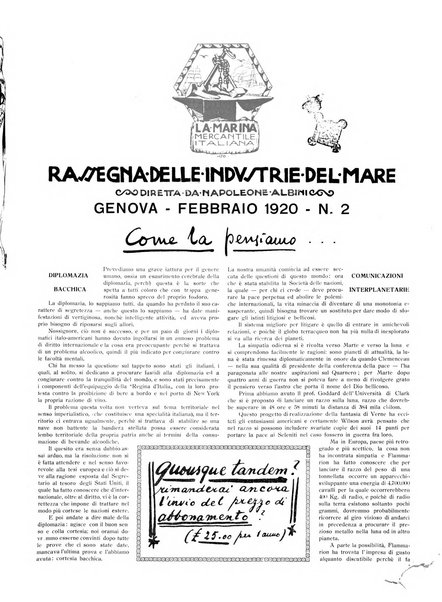 La marina mercantile italiana rivista illustrata della marina mercantile, militare e dello sport nautico